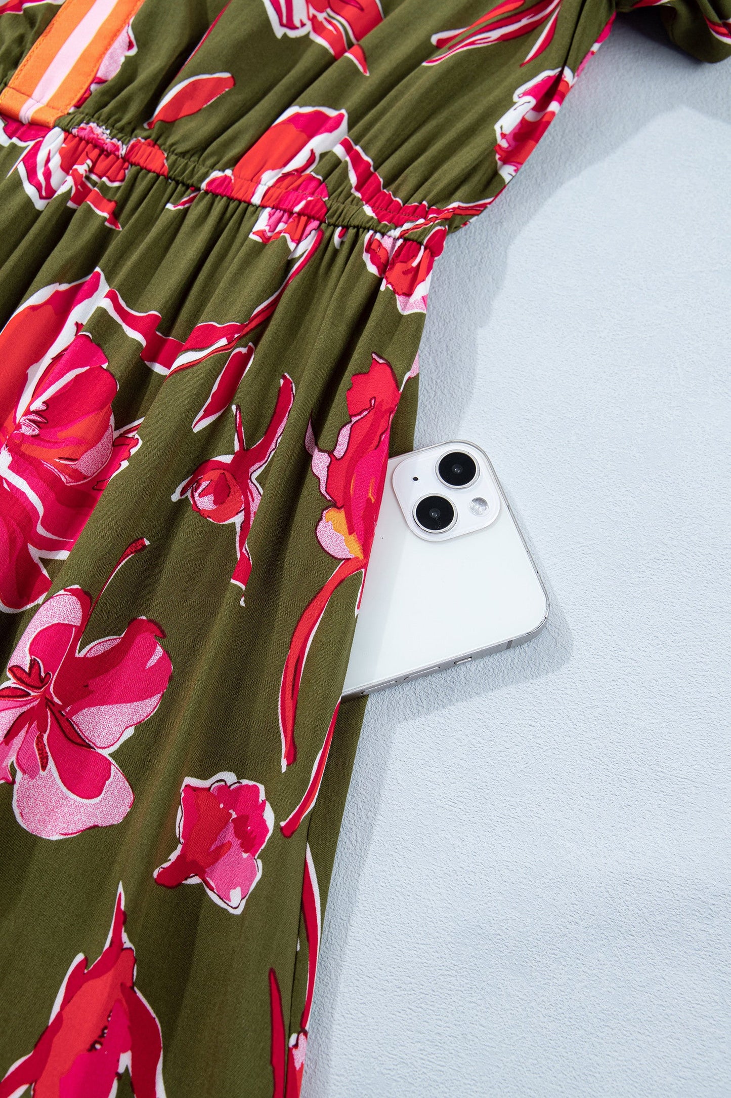 Green Floral Maxi Dress RTS