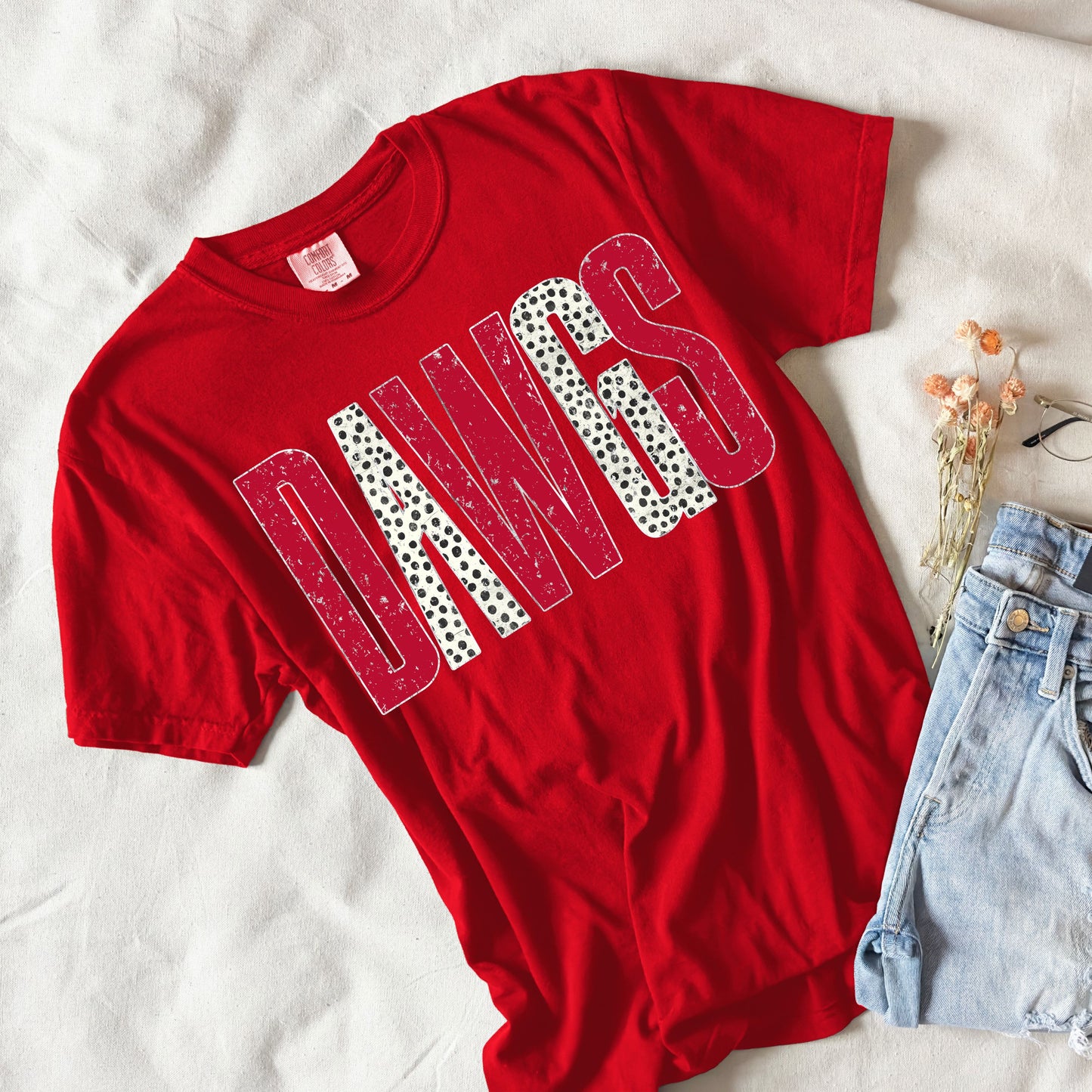 DAWGS Polka Dot Tee or Sweatshirt