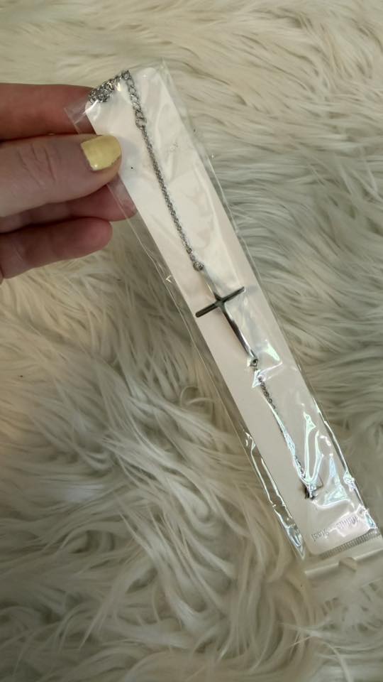 Sterling Silver Cross Bracelet