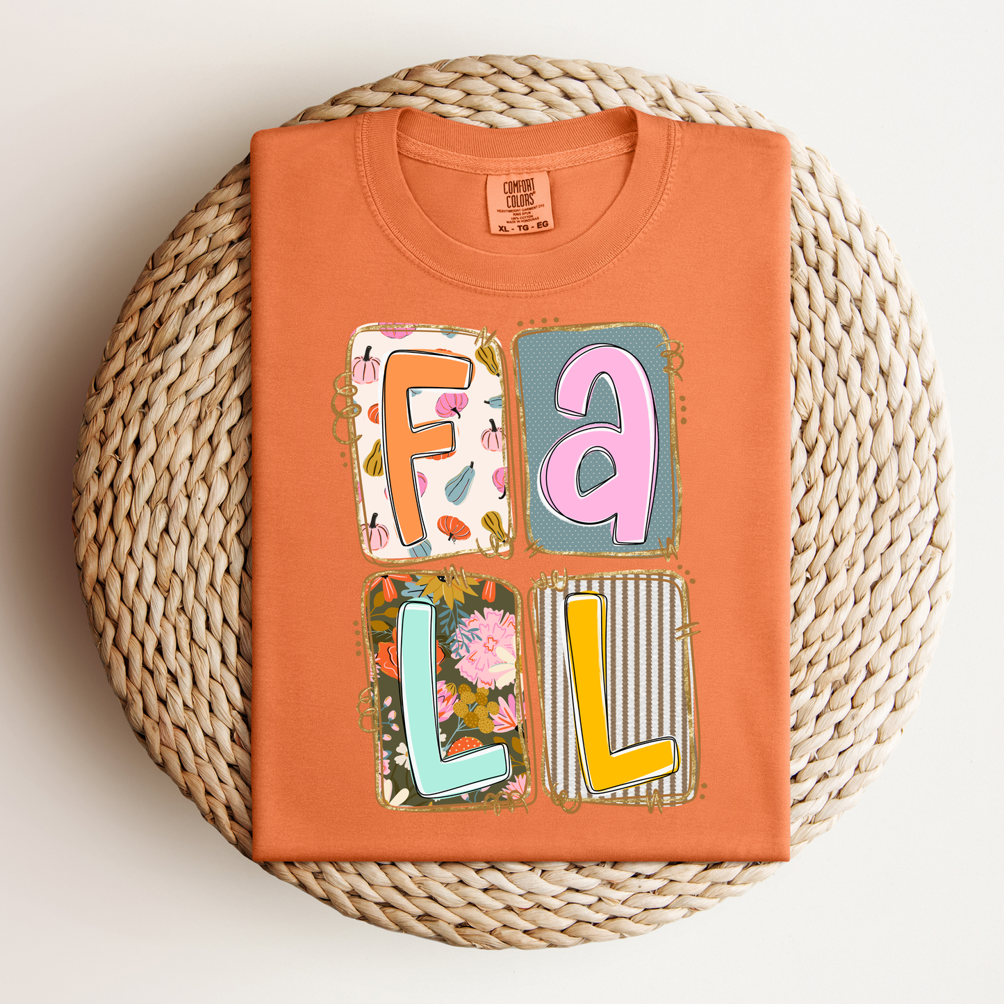 Fall Patchwork Tee.
