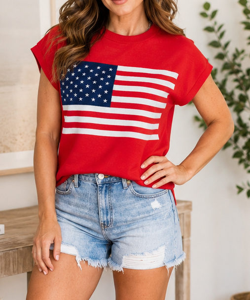 Red Flag Dolman Sweater
