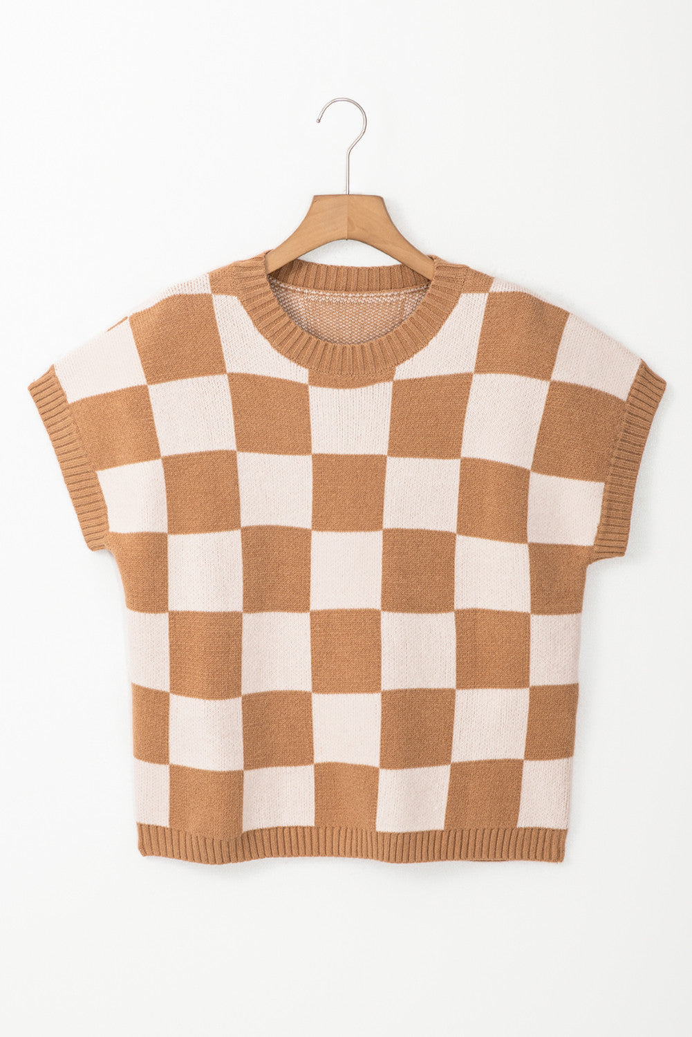 Beige Colorblock Ribbed Trim Sweater March.