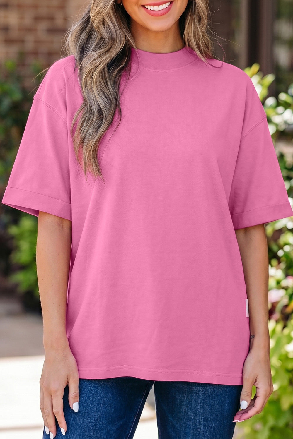 Solid Oversize Top
