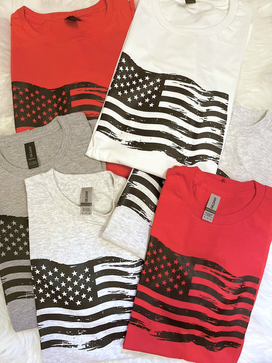 Distressed Flag Tee