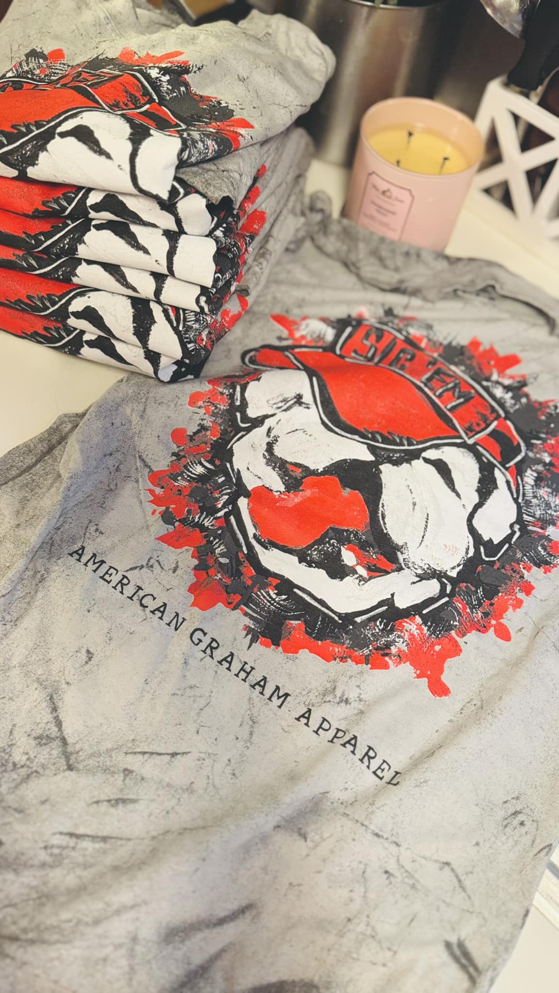 Hand Drawn Bulldog Comfort Colors Tee