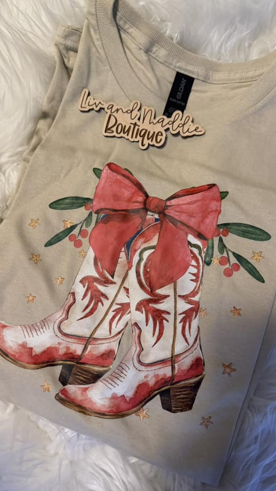 Christmas Cowgirl Tee