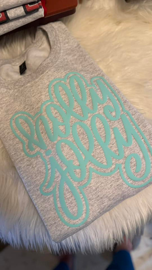 Holly Jolly Puff Print Sweatshirt