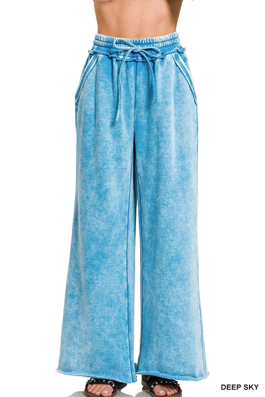 Acid Wash Fleece Sweatpants