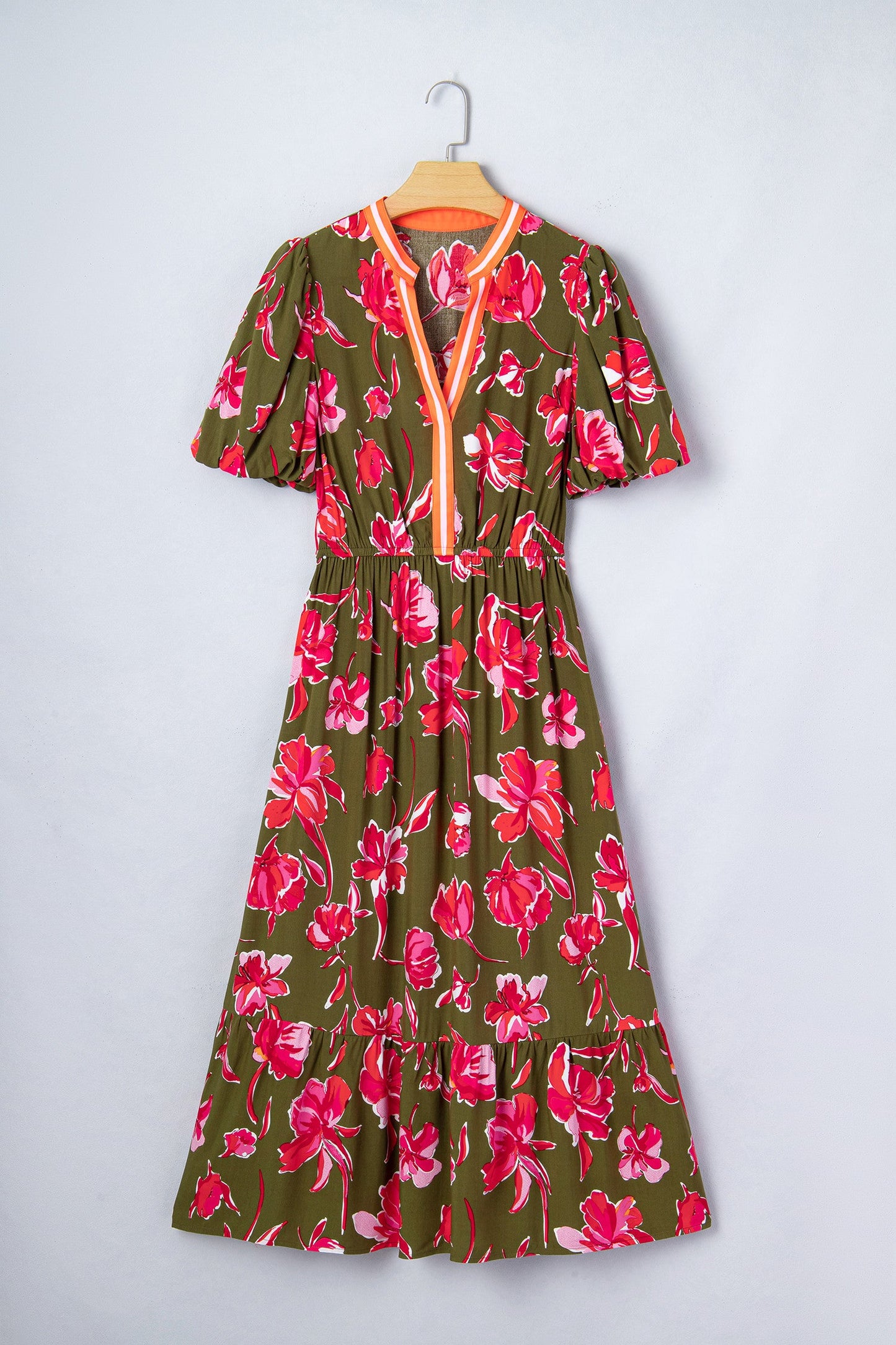 Green Floral Maxi Dress RTS