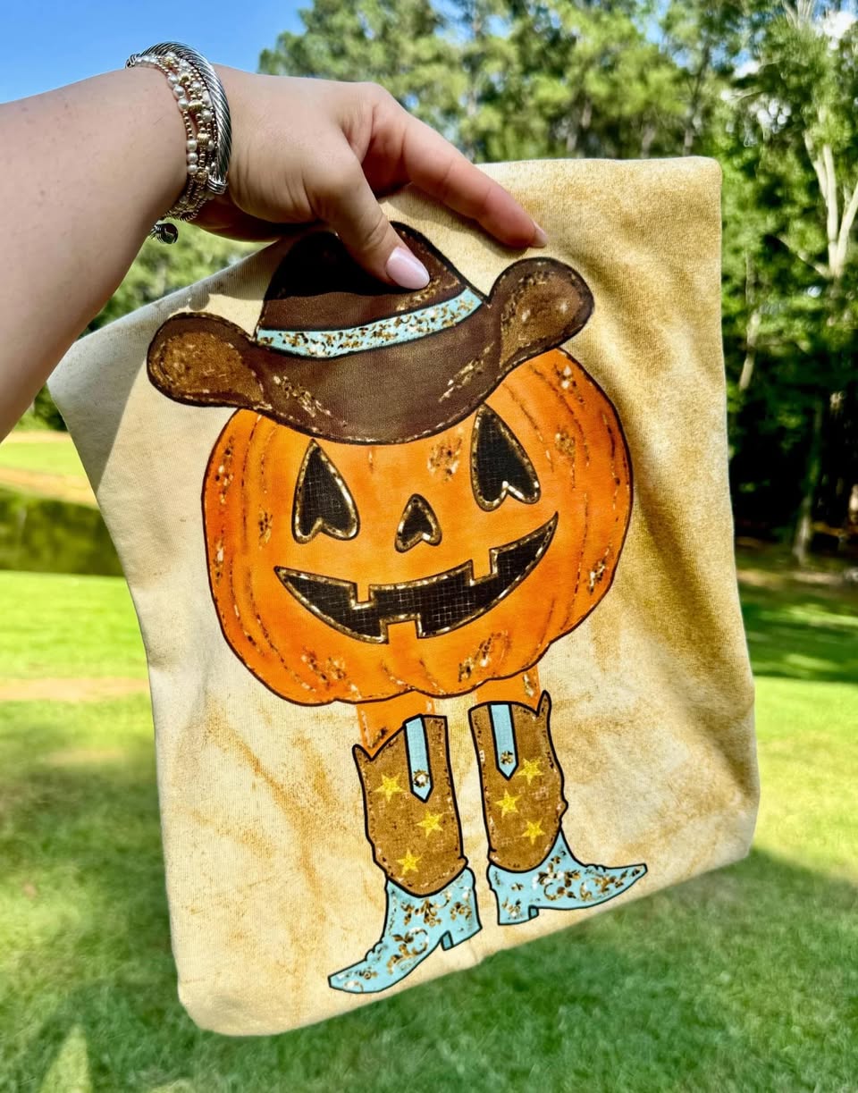 COLORBLAST Pumpkin Boot Tee.