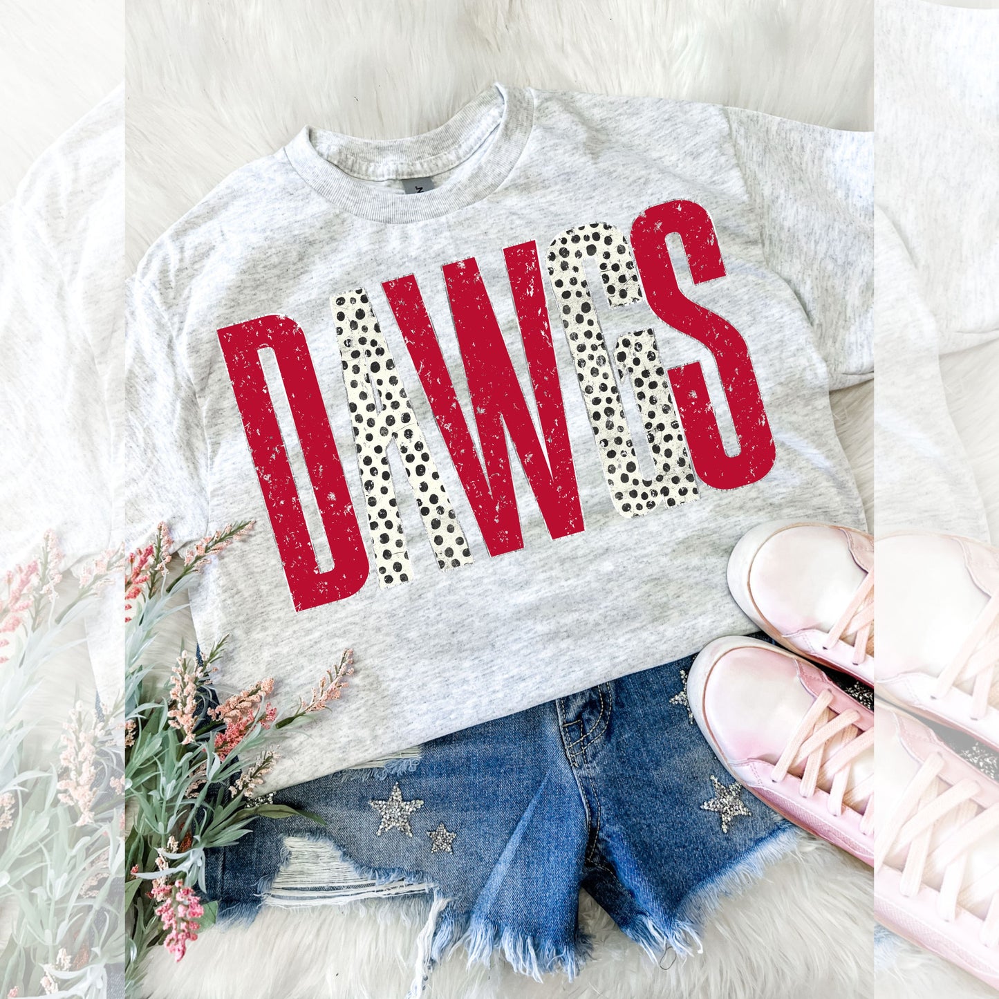 DAWGS Polka Dot Tee or Sweatshirt