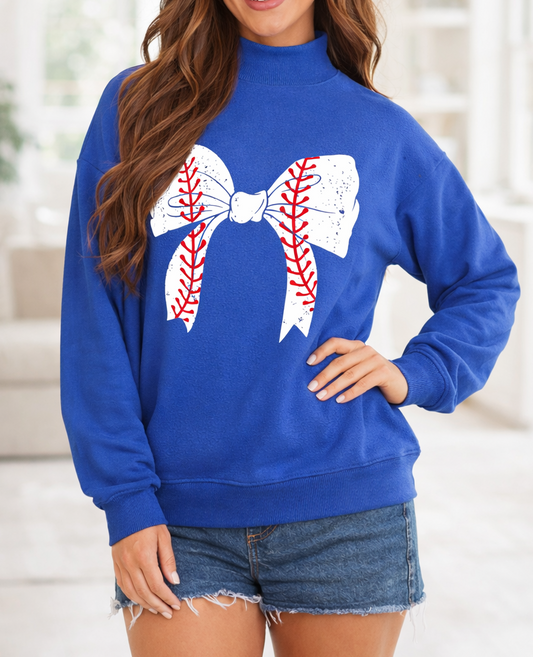 Baseball Mockneck Sweatshirt LT
