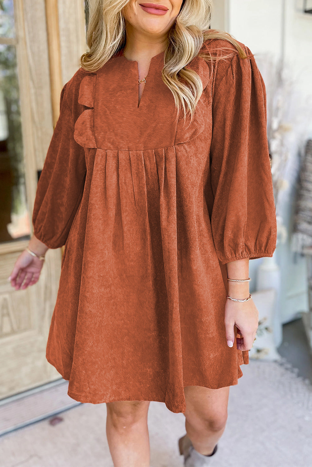 Corduroy Mini Dress ***multiple colors** RTS