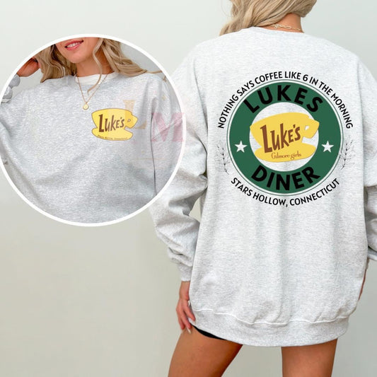 Luke’s Diner Sweatshirt - Ash Grey