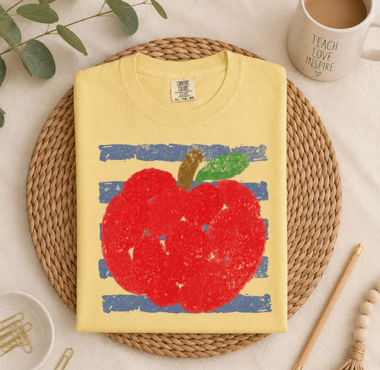 Blue Stripe Apple Tee.