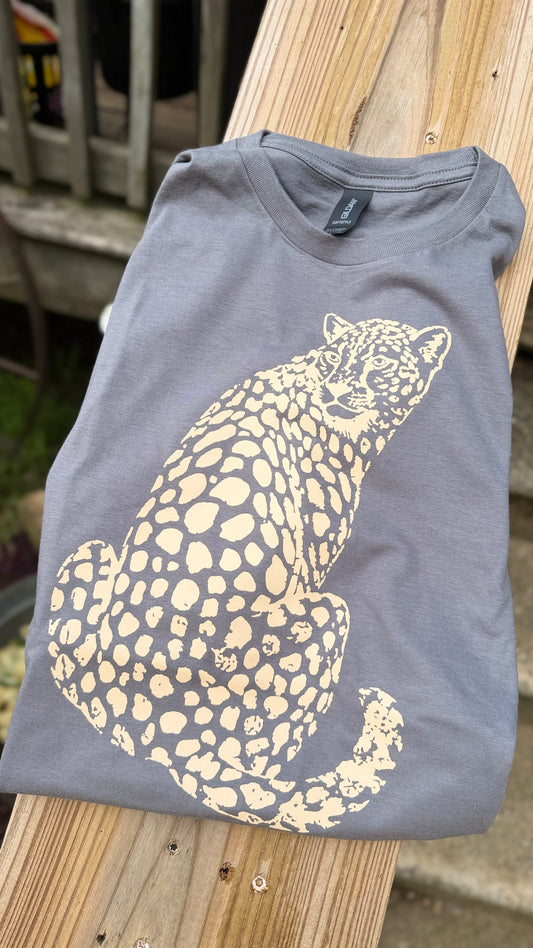 Tan Cheetah Graphic Tee