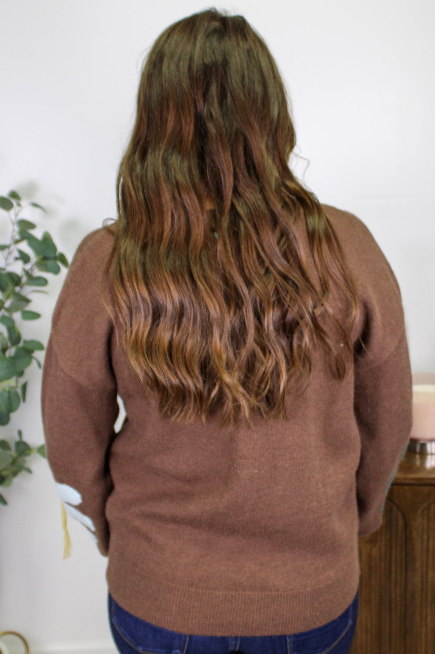 Brown Flower Sweater RTS