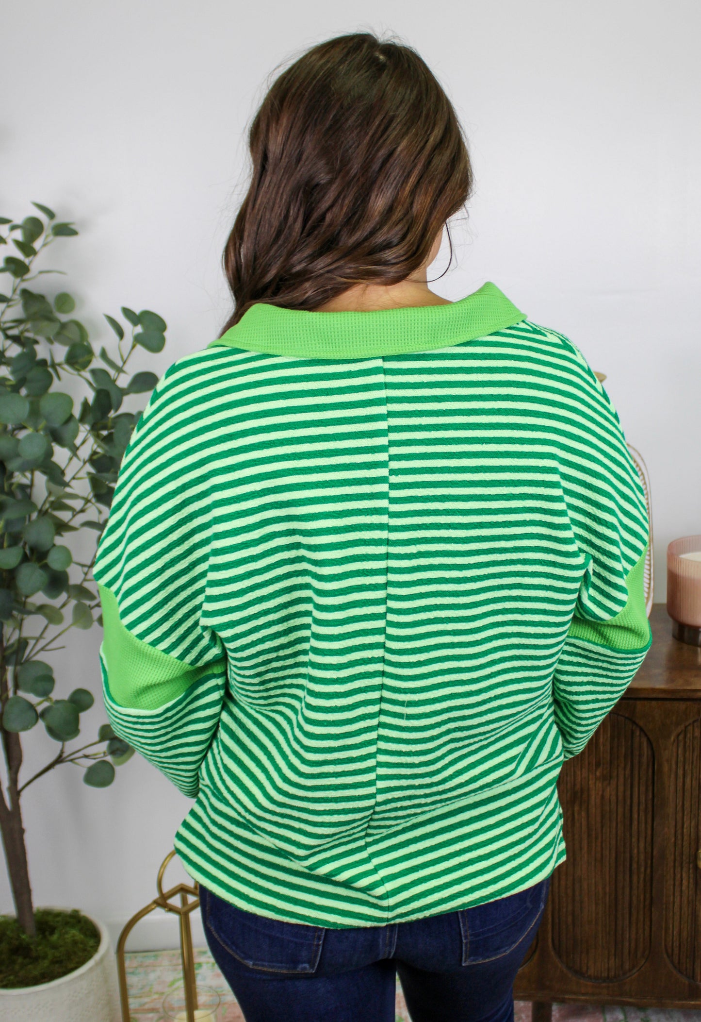 Green Striped Tee LT