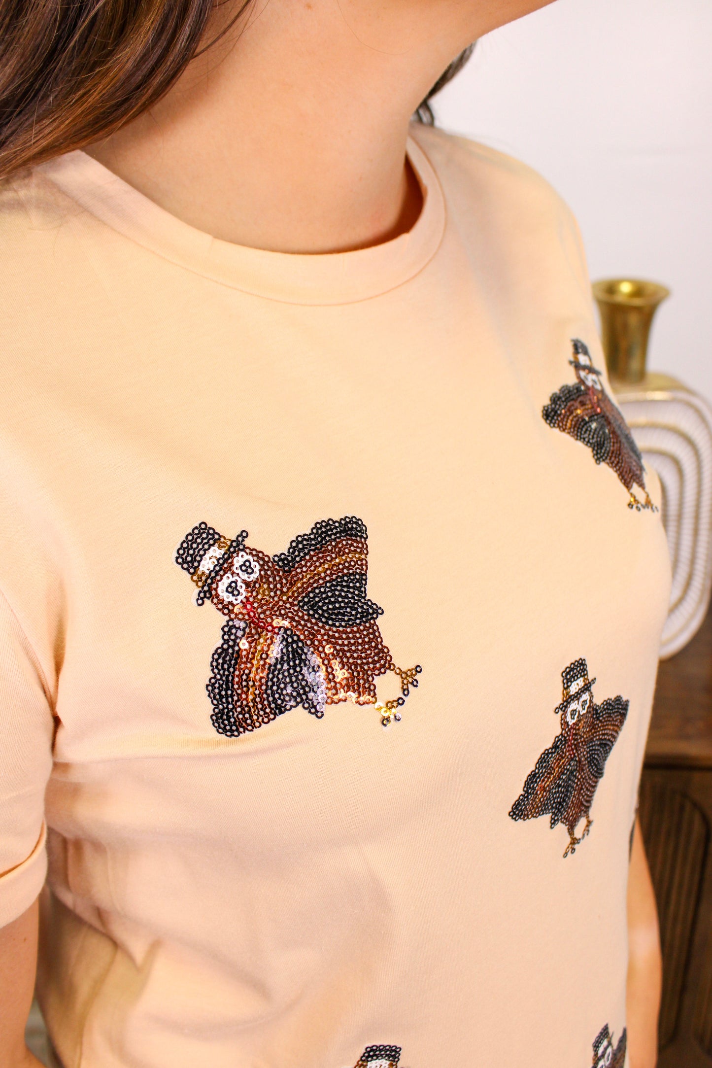 Sequin Turkey Tee RTS