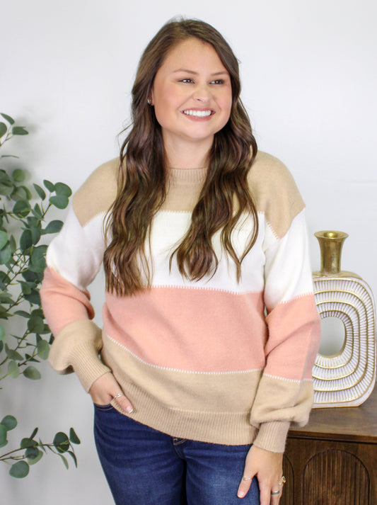 Boho Colorblock Sweater LT