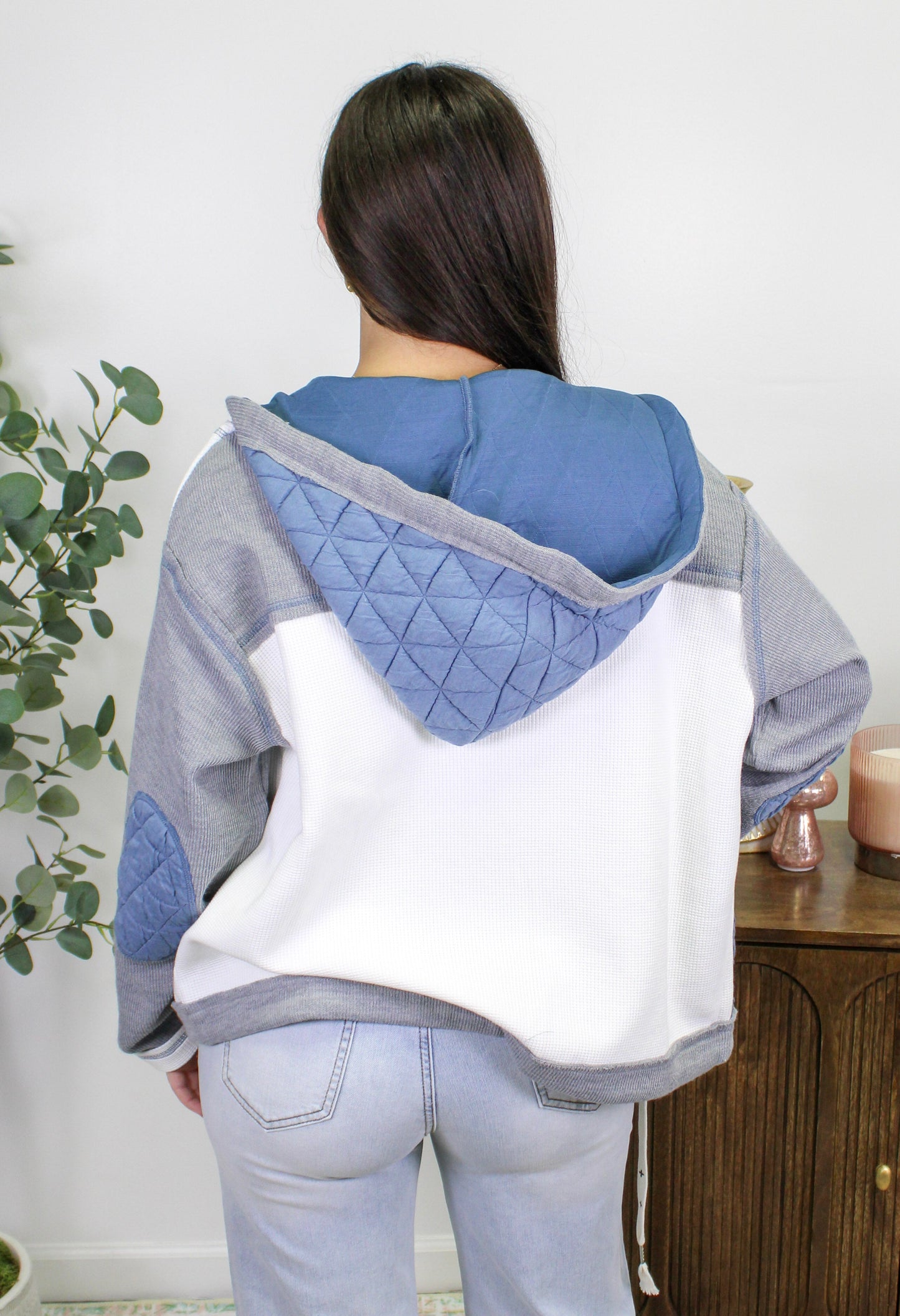 Blue Quilted Jacket LT