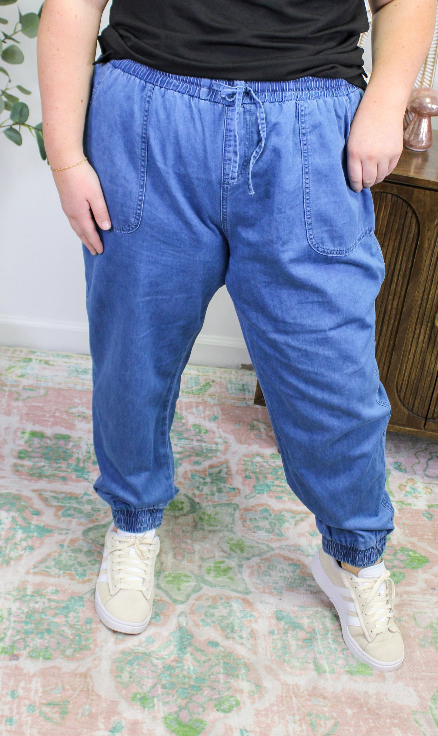 Plus Size Denim Joggers November.