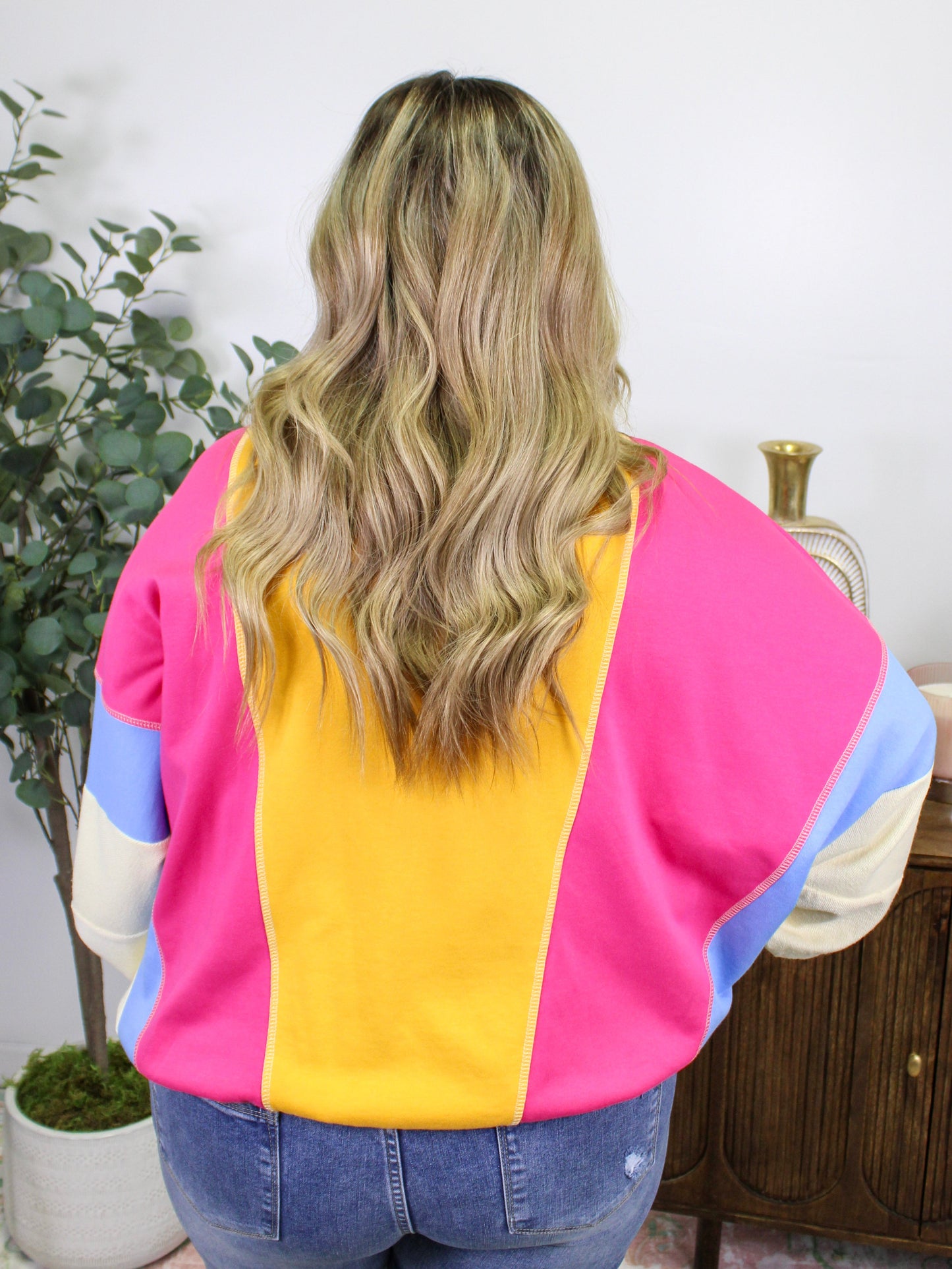 Colorblock Plus Size Sweatshirt November.