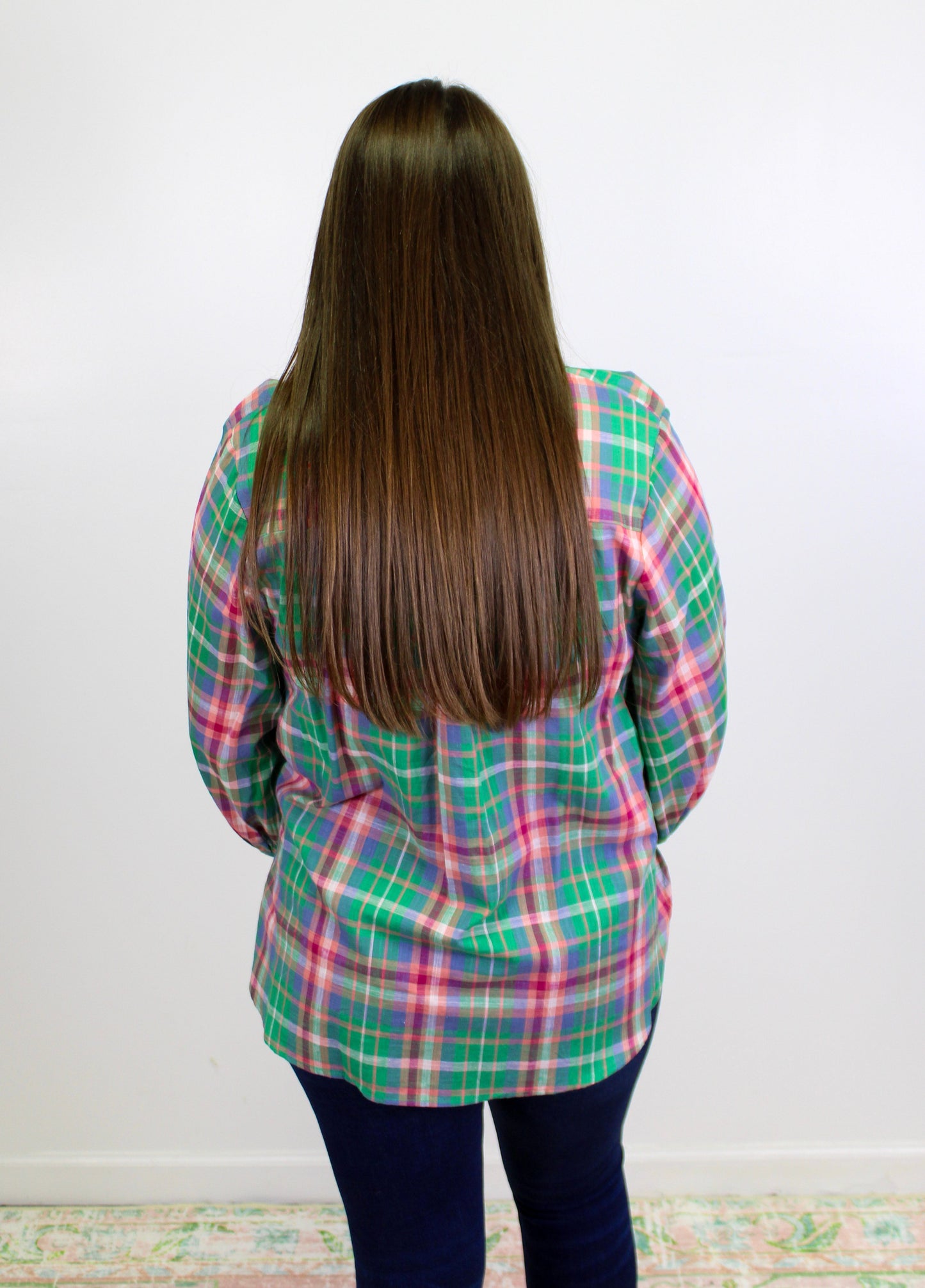 Green Plaid Blouse RTS