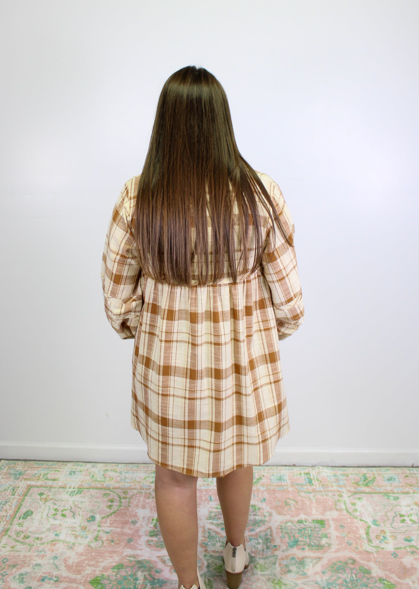 Tan Plaid Dress November.