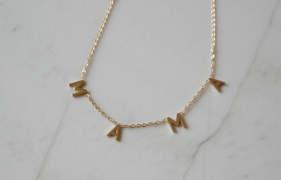 Gold Mama Necklace - 18" w/ 2" extender