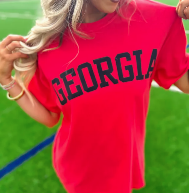 GEORGIA Puff Print Comfort Colors Tee