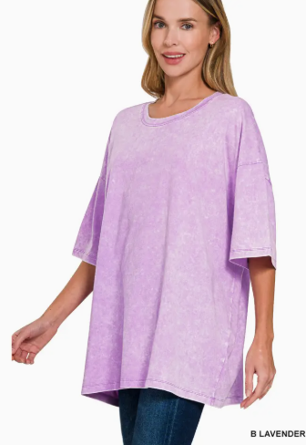 Lavender Oversized Top