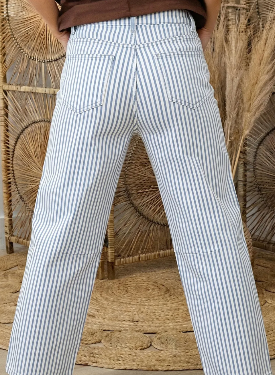 Stripe Casual Pants