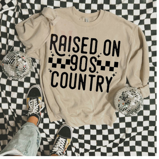 Raised on 90s Country Graphic Tee or Sweatshirt