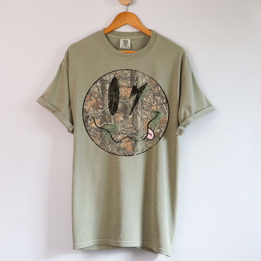 Comfort Colors Camo Face Tee