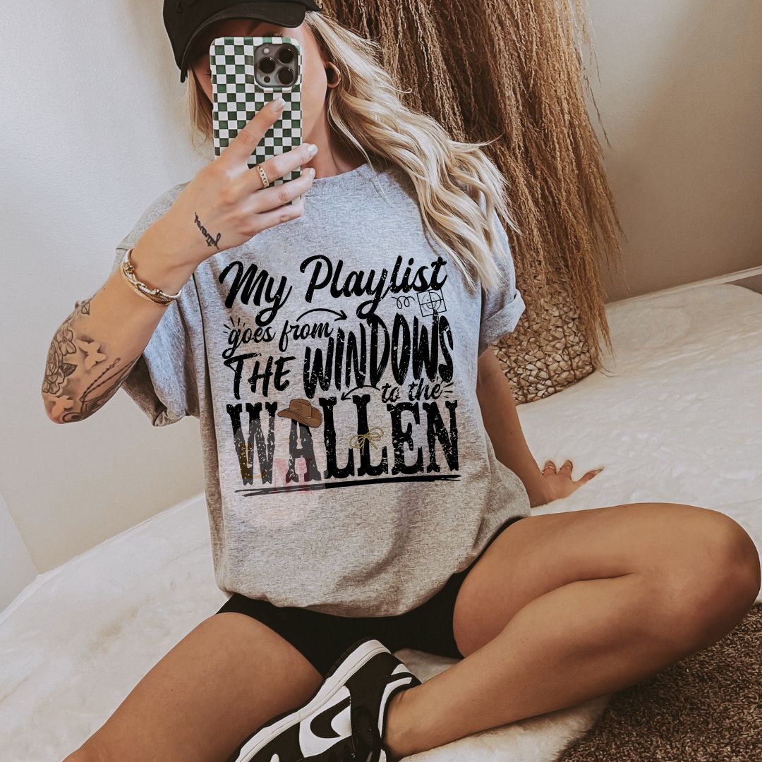 Window to the Wallen Playlist Tee