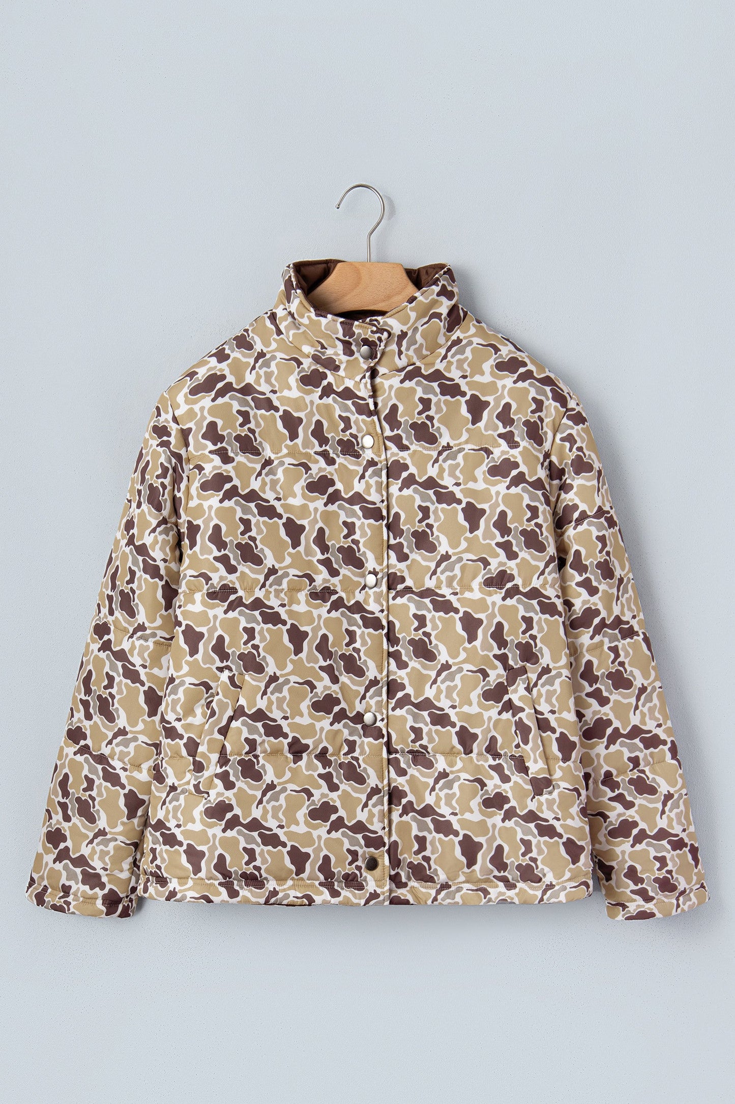 Camo Puffer Coat