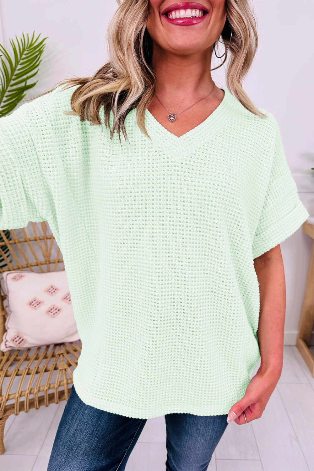 Waffle Knit Top *multiple colors* RTS